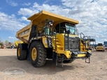 Used Komatsu truck in yard